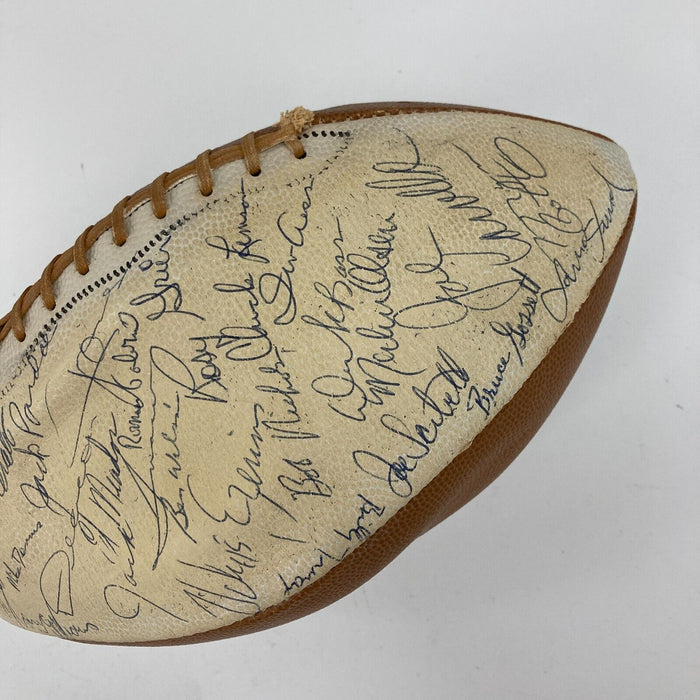 1966 Los Angeles Rams Team Signed Football Fearsome Foursome 57 Sigs JSA COA