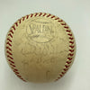 Warren Giles Earle Combs Frankie Frisch Hall Of Fame Multi Signed Baseball