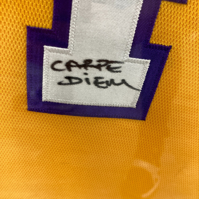 Kobe Bryant "CARPE DIEM" Signed Inscribed Los Angeles Lakers Jersey JSA UDA 5/24