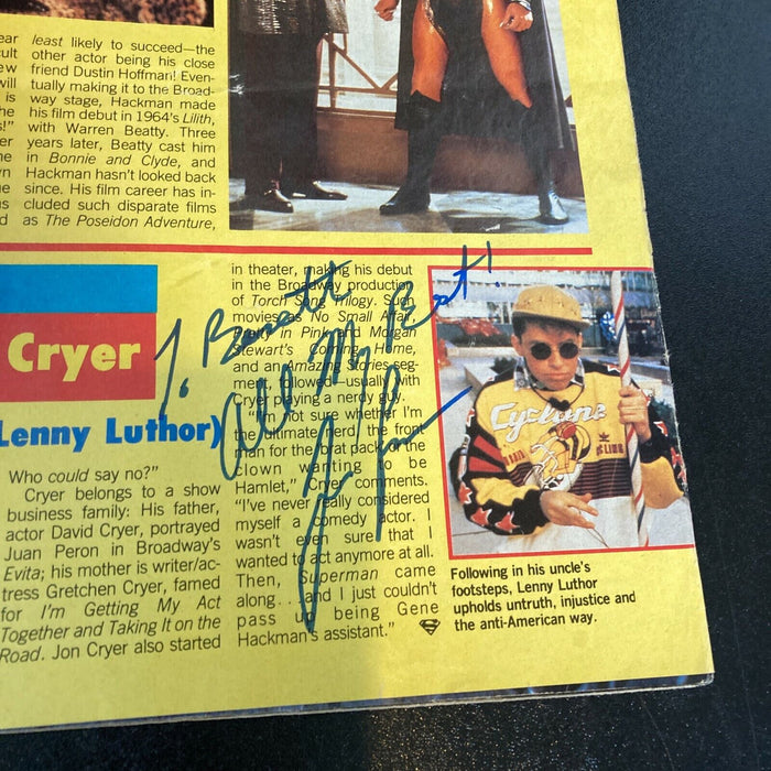 Mariel Hemingway Twice Signed Autographed Superman Magazine With JSA COA