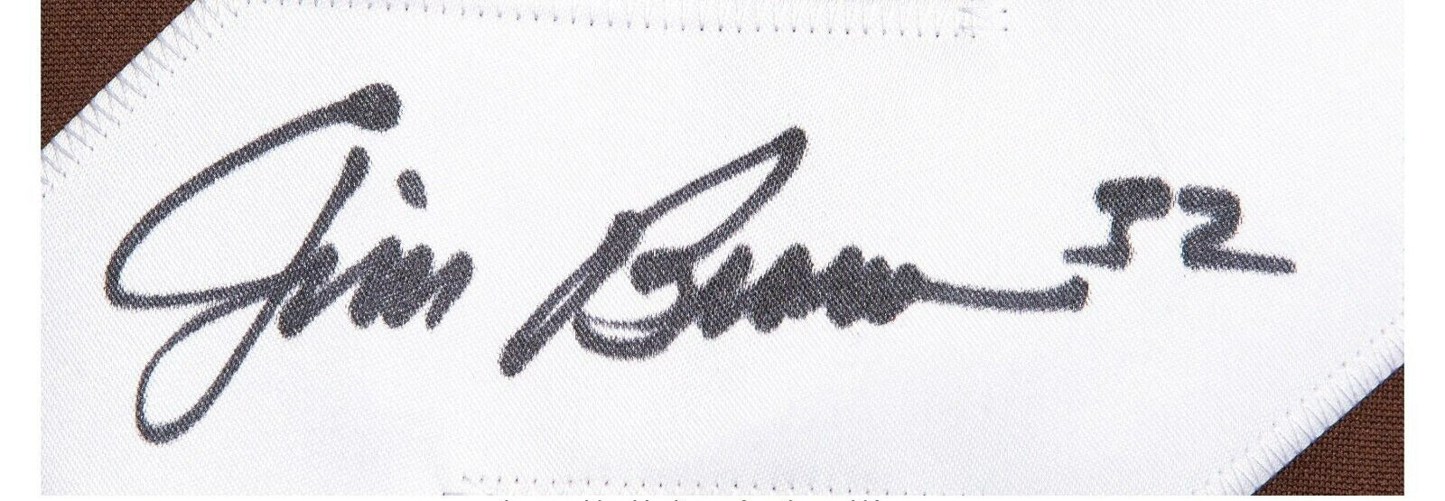 The Finest Jim Brown Signed Heavily Inscribed STATS Cleveland Browns PSA DNA JSA