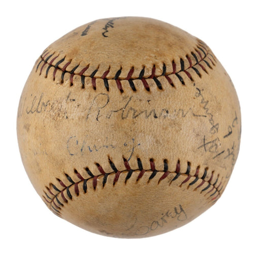 Wilbert Robinson Sweet Spot Signed 1927 Game Used National League Baseball JSA