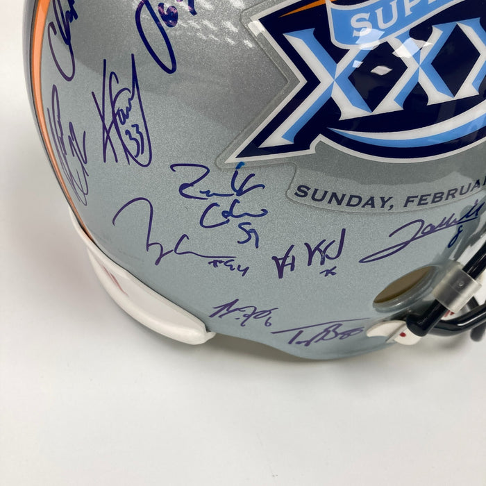 2004 New England Patriots Super Bowl Champs Team Signed Helmet JSA COA