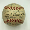 Satchel Paige Mickey Mantle 1952 All Star Game Team Signed Baseball JSA COA