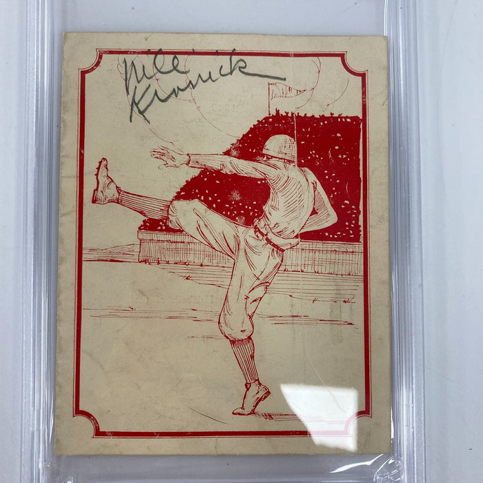 Nile Kinnick Signed 1940 Football Card Photo PSA DNA Heisman Trophy Wi — Showpieces Sports