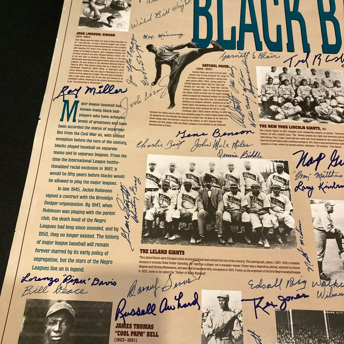 Incredible Negro League Legends Signed Huge 24x26 Photo 120 Sigs Willie Mays JSA