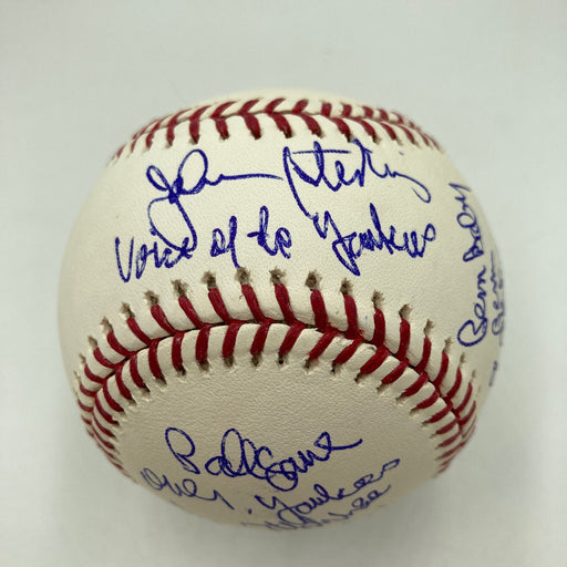 John Sterling Signed Heavily Inscribed STAT Baseball JSA COA RARE!