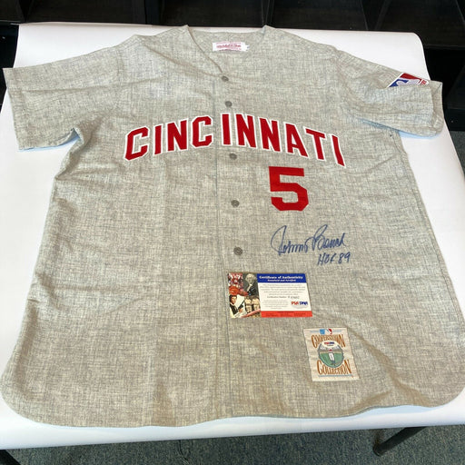 Johnny Bench "HOF 1989" Signed Authentic Cincinnati Reds Jersey PSA DNA COA