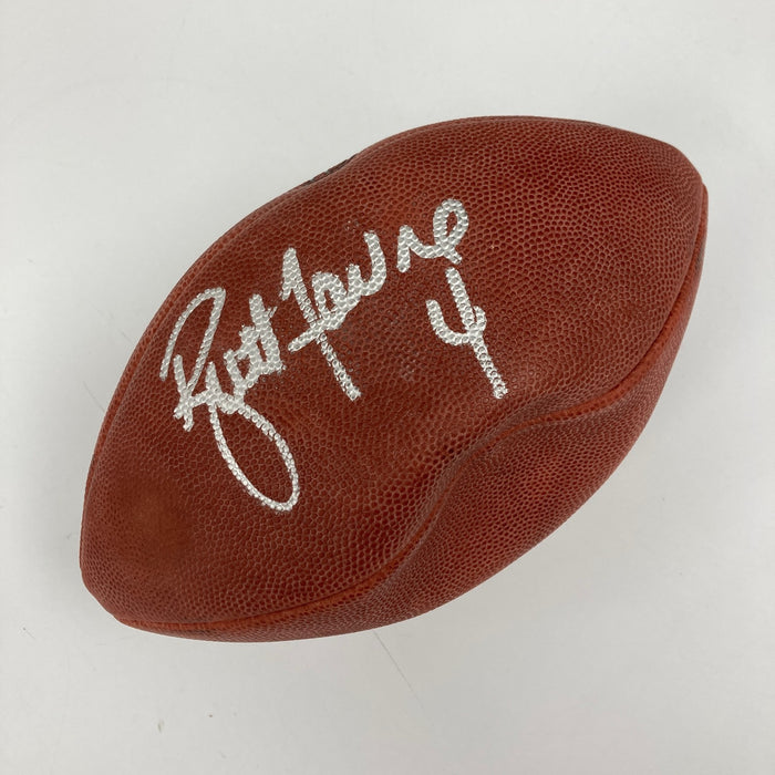 Brett Favre #4 Signed Official NFL Wilson Game Football JSA COA