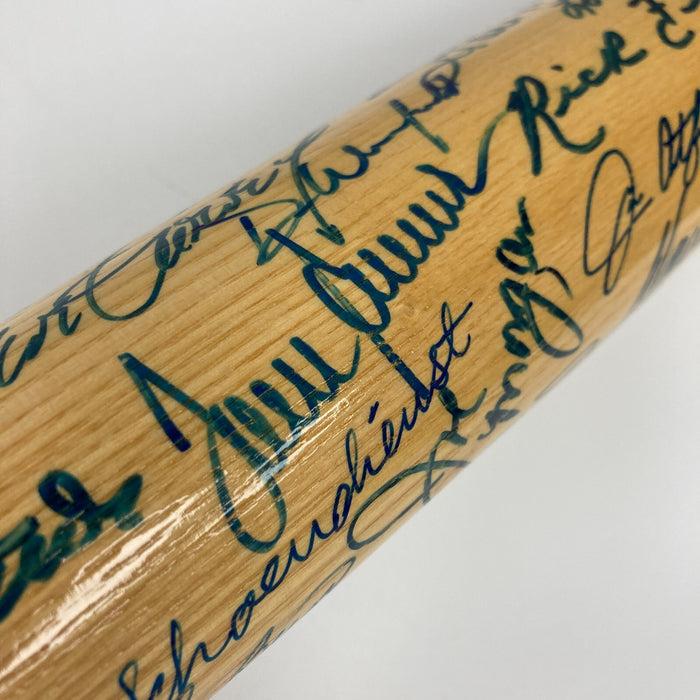 Beautiful Hall Of Fame Multi Signed Baseball Bat 54 Sigs Hank Aaron PSA DNA