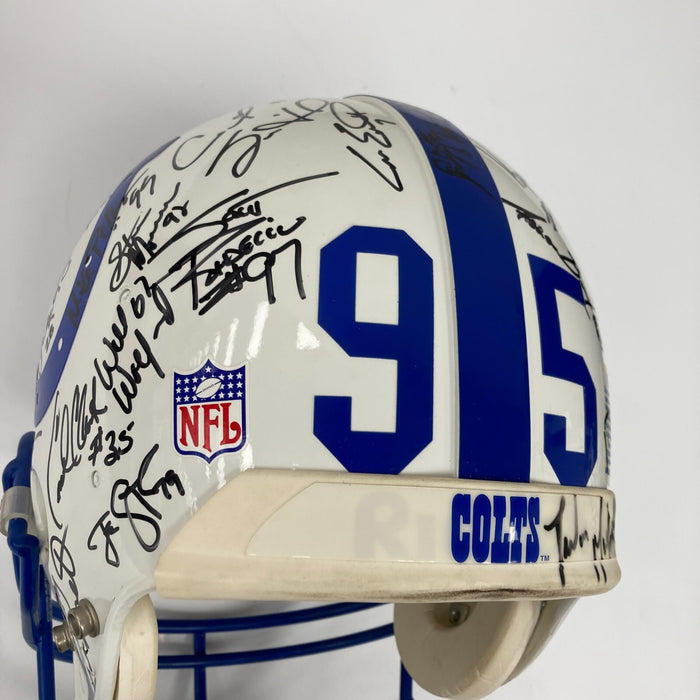 1995 Indianapolis Colts Team Signed Authentic Game Issued Helmet JSA COA