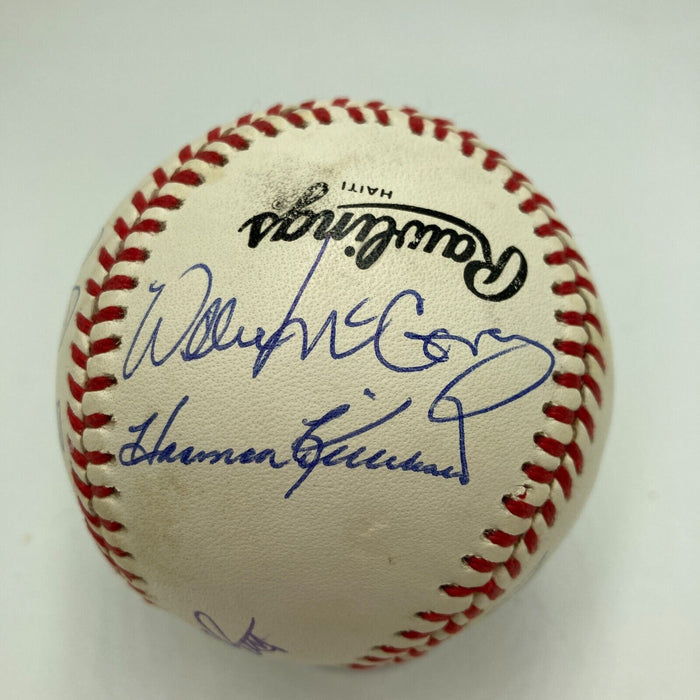 Mickey Mantle Willie Mays Aaron 500 Home Run Signed Baseball PSA DNA Auto Mint 9