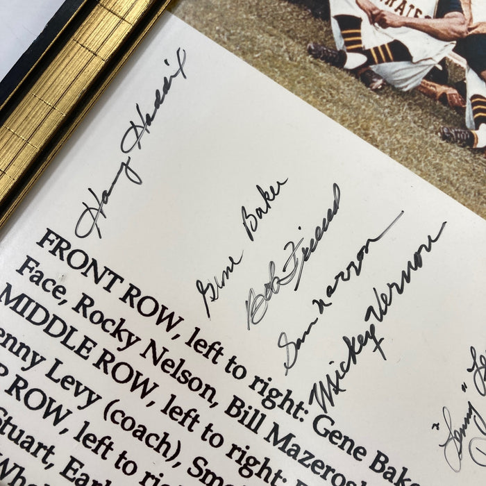 1960 Pittsburgh Pirates World Series Champs Team Signed 16x20 Photo JSA COA