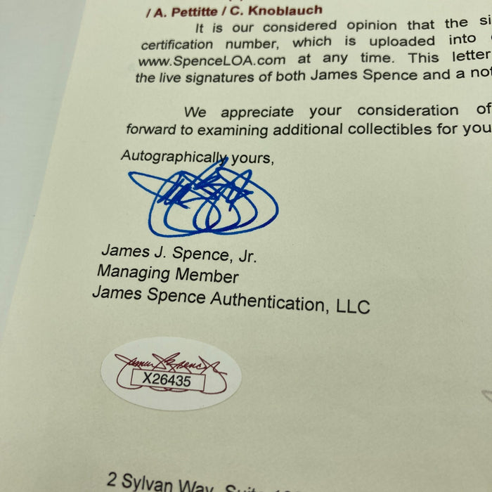 1999 NY Yankees World Series Champs Team Signed Baseball Derek Jeter JSA COA