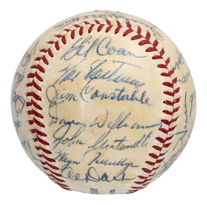 Willie Mays 1956 New York Giants Team Signed National League Baseball JSA COA