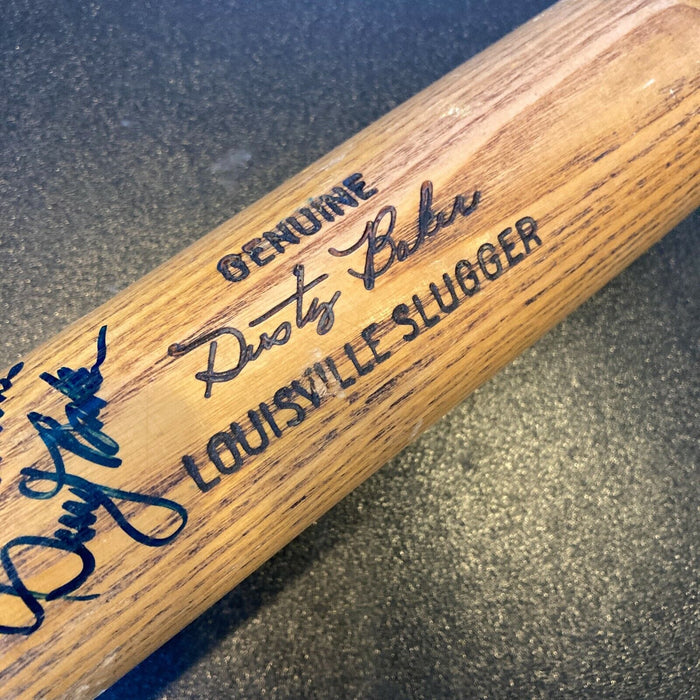 Dusty Baker Signed 1970's Louisville Slugger Game Used Baseball Bat JSA COA