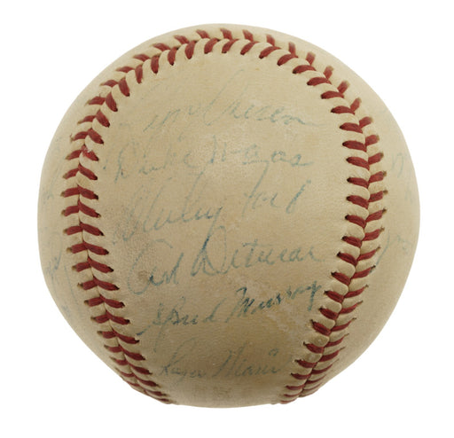Roger Maris 1960 New York Yankees AL Champs Team Signed Baseball JSA COA