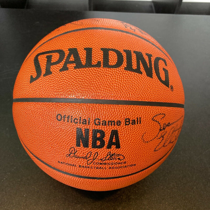 1997-98 San Antonio Spurs Team Signed Basketball With David Robinson JSA COA