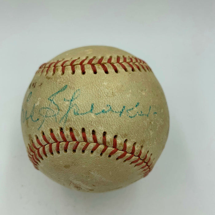 Rare Tris Speaker Single Signed Autographed Baseball With PSA DNA COA