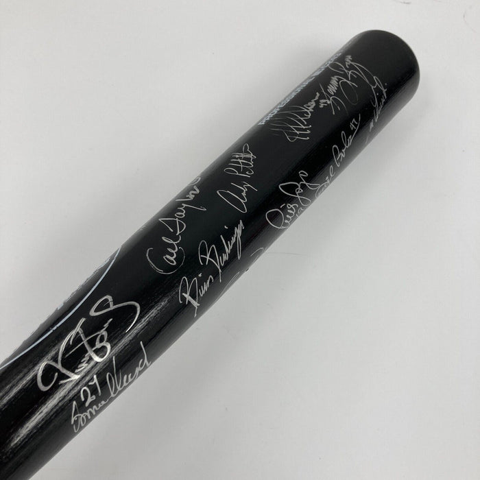 1996 New York Yankees World Series Champs Team Signed Bat Derek Jeter JSA COA