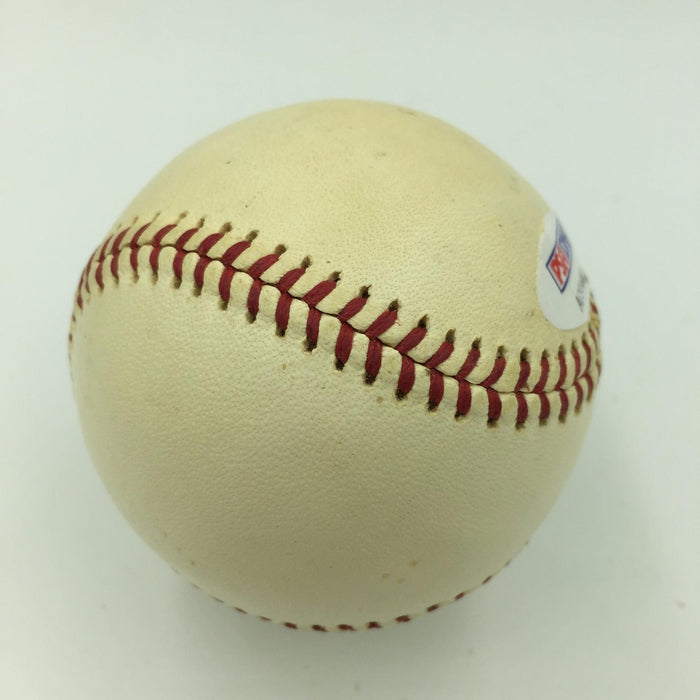1961 Al Schacht Single Signed NL Giles Baseball Clown Prince Of Baseball PSA DNA