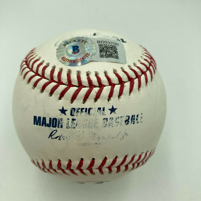 Pete Rose #14 Retired 6-26-2016 Signed Inscribed Baseball Beckett COA