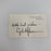 President Lyndon B. Johnson Signed White House Original Card JSA COA