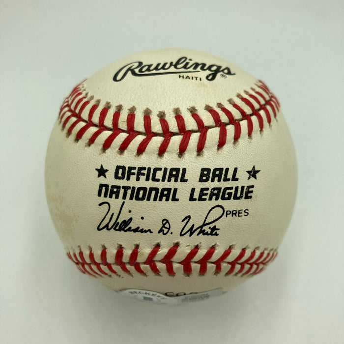 President Richard Nixon Single Signed National League Baseball Beckett COA