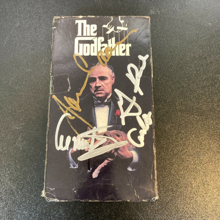 The Godfather Cast Signed Original VHS Movie James Caan Francis Ford Coppola JSA