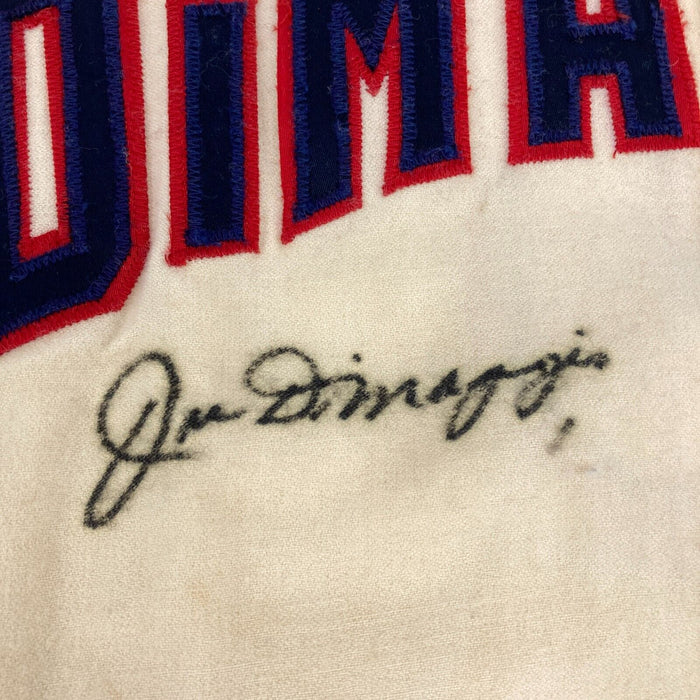 Joe Dimaggio Signed Autographed 1950's Baseball Jersey With Beckett COA