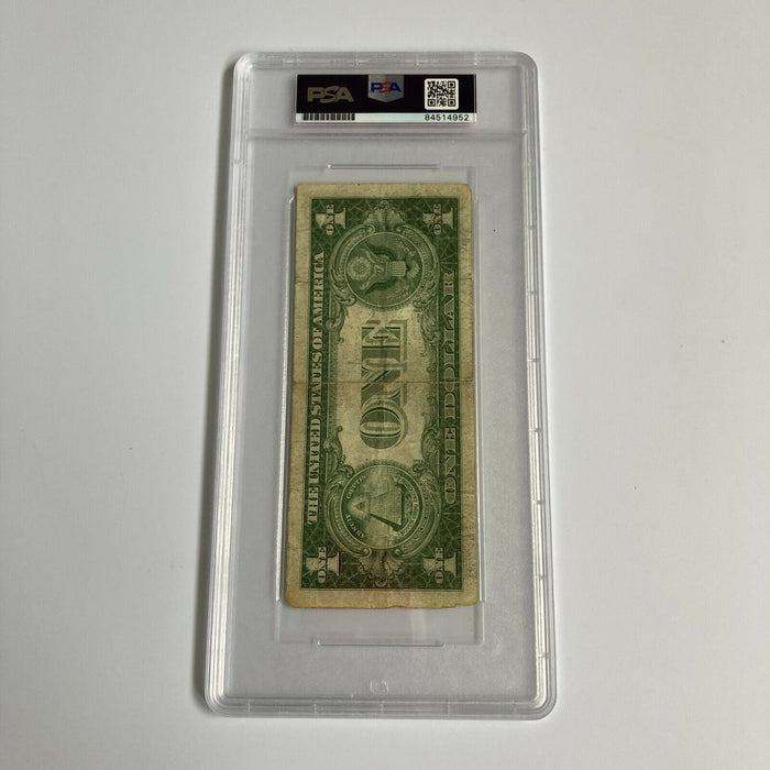 Rare 1935 Hank Greenberg Early Career Signed $1 One Dollar Bill PSA DNA