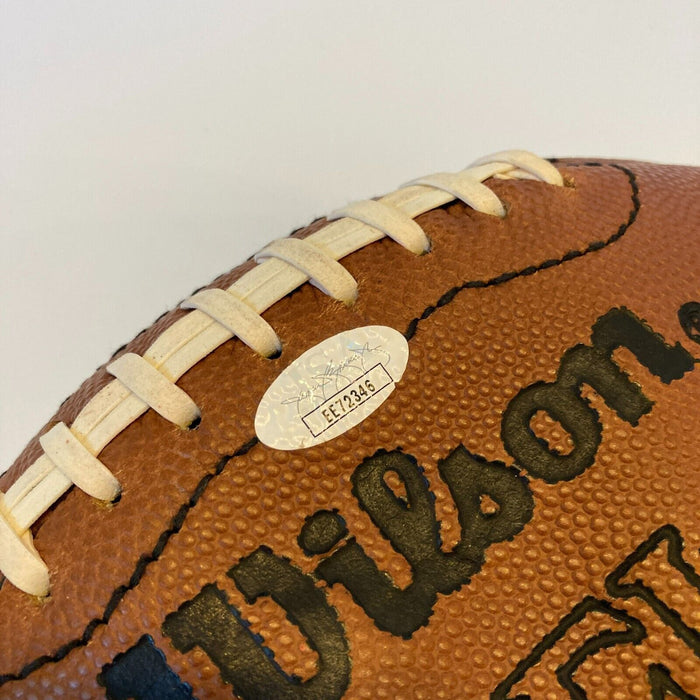 Michael Irvin Signed Autographed Official NFL Wilson Football JSA COA