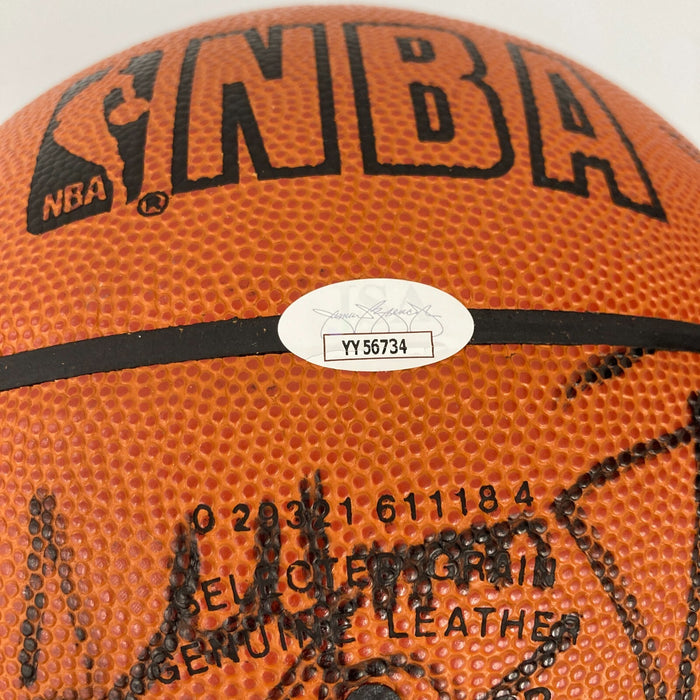 1997-98 Chicago Bulls NBA Champs Team Signed Game Basketball The Last Dance JSA