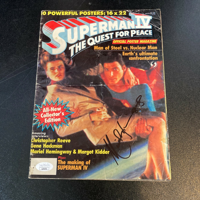 Mariel Hemingway Twice Signed Autographed Superman Magazine With JSA COA