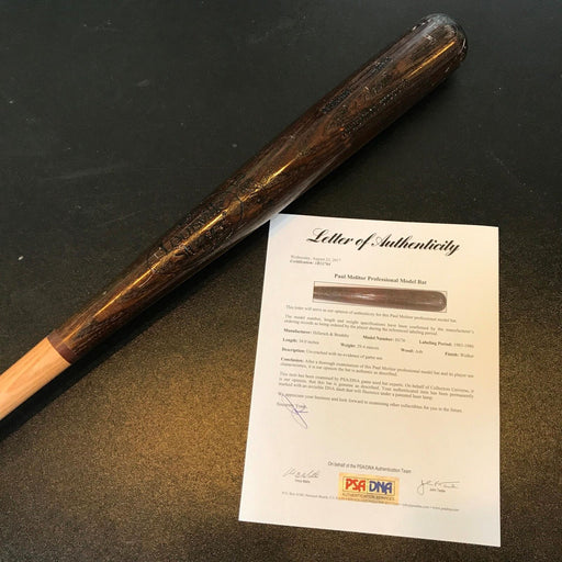 1983 Paul Molitor Signed Game Issued Louisville Slugger Bat PSA DNA COA