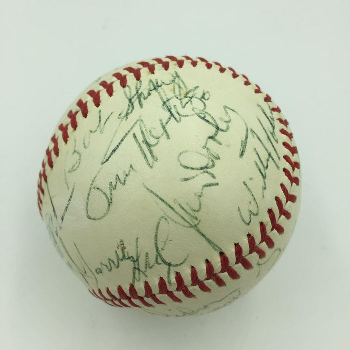Rare 1970 Chicago Bears NFL Team Signed American League Baseball 25 Sigs JSA COA