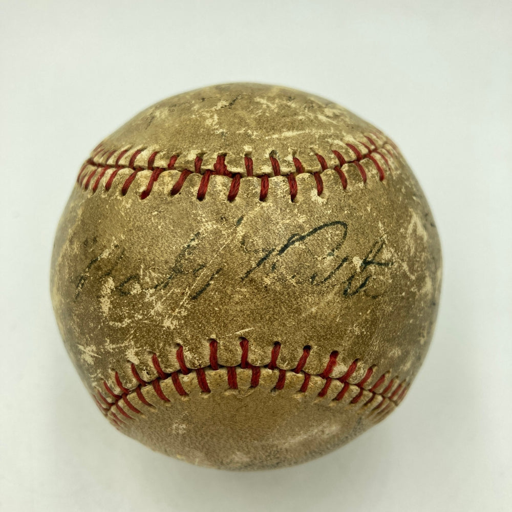 1923 NY Yankees World Series Champs Team Signed Baseball Babe Ruth JSA & PSA
