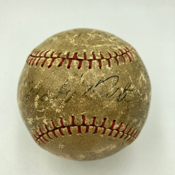 1923 NY Yankees World Series Champs Team Signed Baseball Babe Ruth JSA & PSA