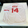 Pete Rose "Hit King Charlie Hustle 4256" Signed Cincinnati Reds Jersey JSA COA