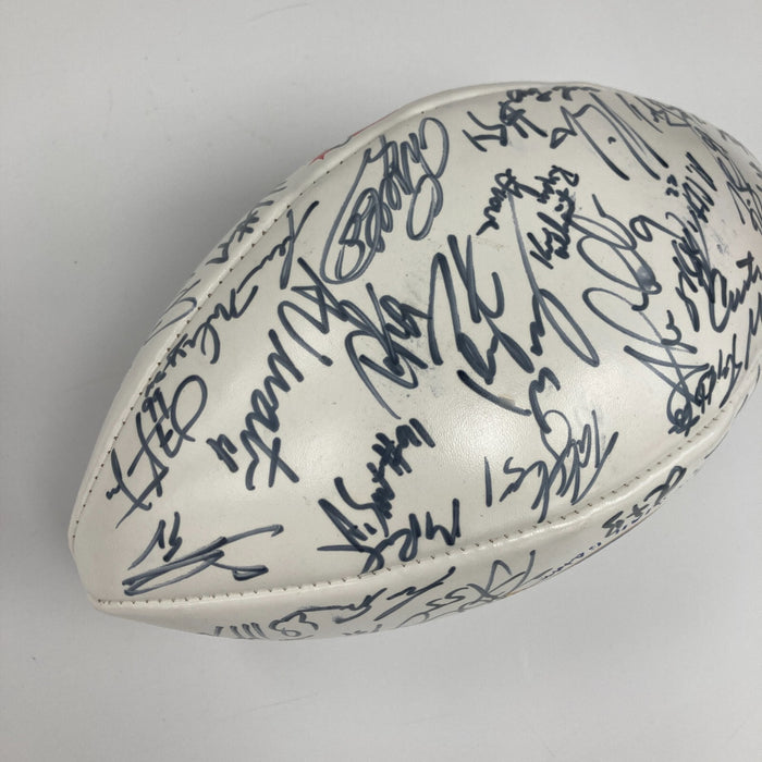 2005 Pro Bowl AFC Champs Team Signed Football Peyton Manning & Drew Brees