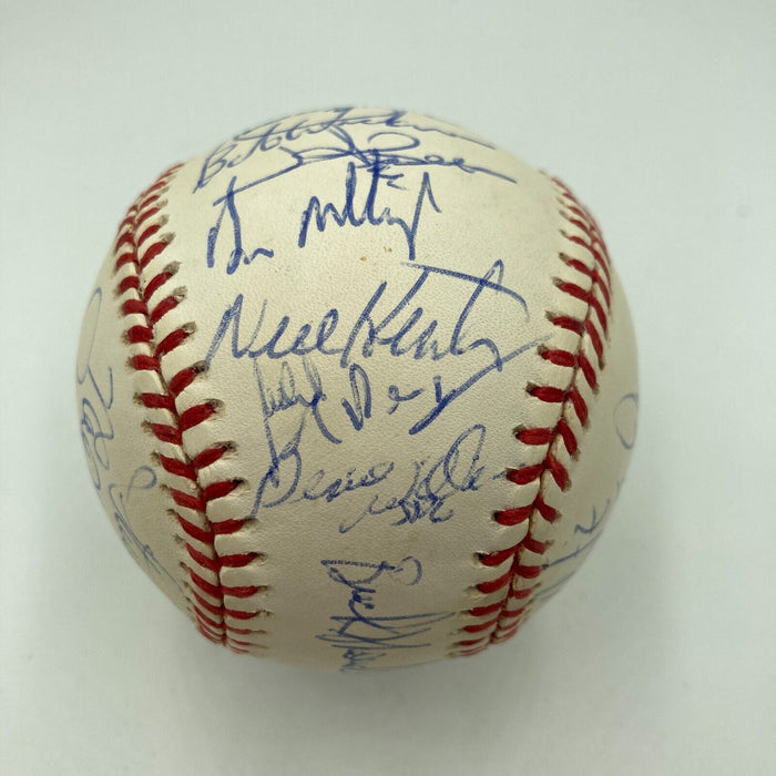 1993 New York Yankees Team Signed Baseball Don Mattingly Wade Boggs With COA