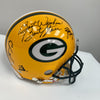 Bart Starr Brett Favre & Aaron Rodgers Signed Green Bay Packers Helmet Beckett