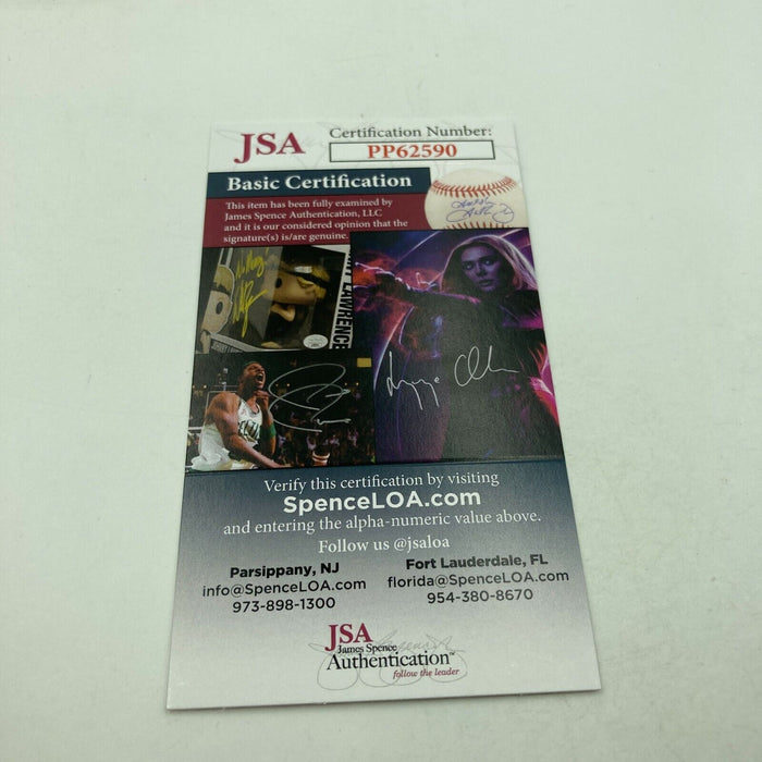 Tracy McGrady Signed Autographed Major League Baseball With JSA COA NBA Legend