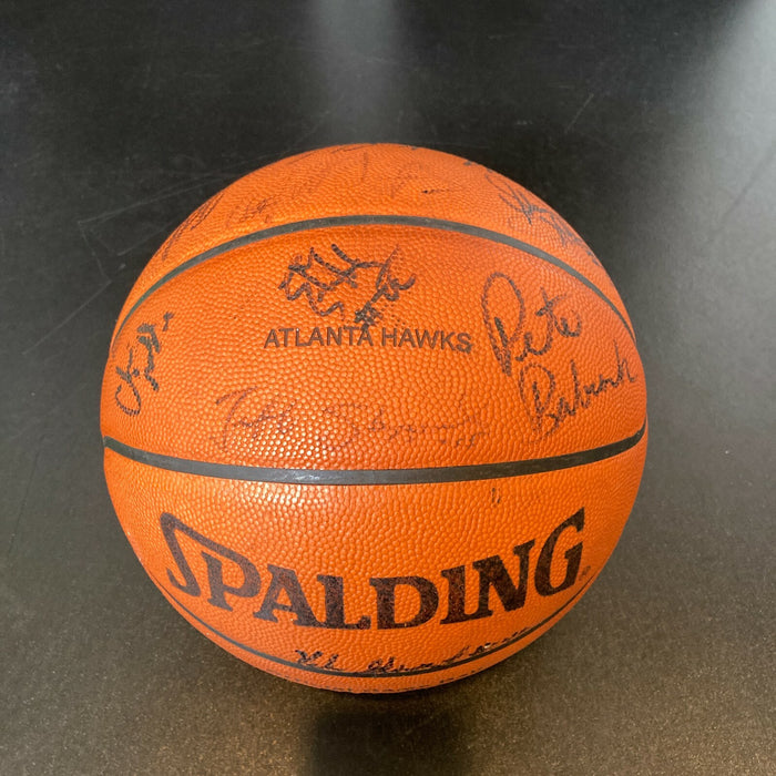 1999 Atlanta Hawks Team Signed Spalding NBA Game Used Basketball