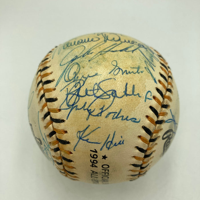 1994 All Star Game National League Team Signed Baseball Barry Bonds PSA DNA COA