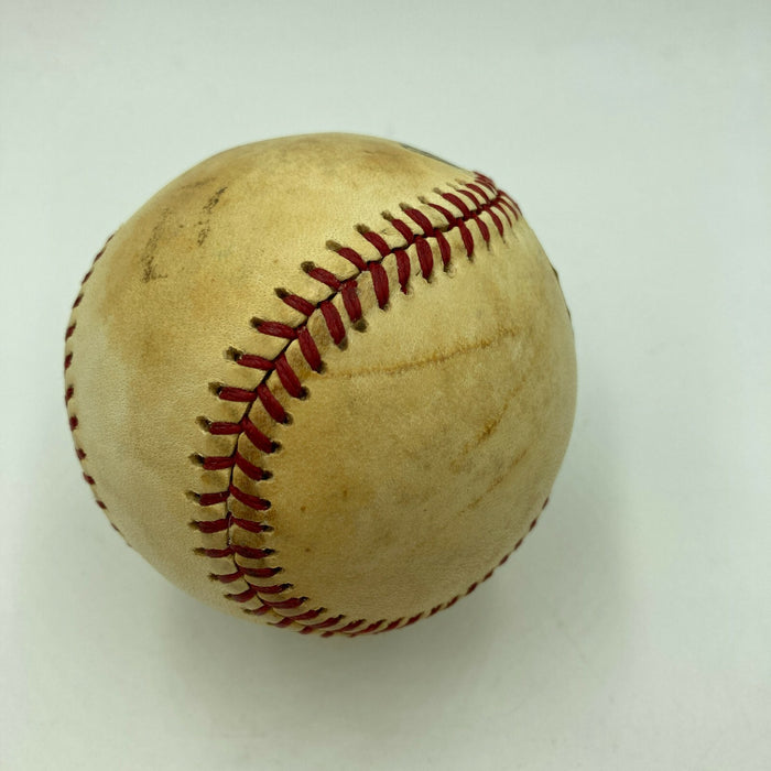 Lou Brock 8-13-1979 3,000th Hit Signed Game Used Baseball With MEARS & JSA COA