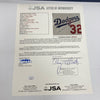 Sandy Koufax Signed Los Angeles Dodgers Jersey Patch Framed Display JSA COA