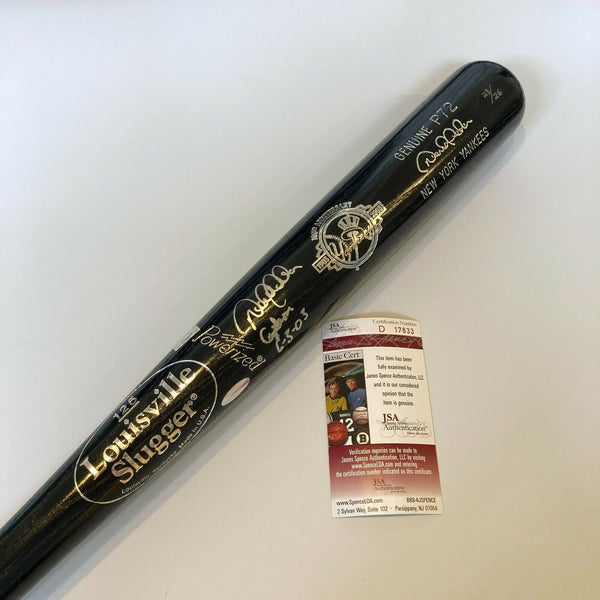 Derek Jeter "Yankees Captain 6-3-2003" Signed Game Model Bat 23/26 JSA COA