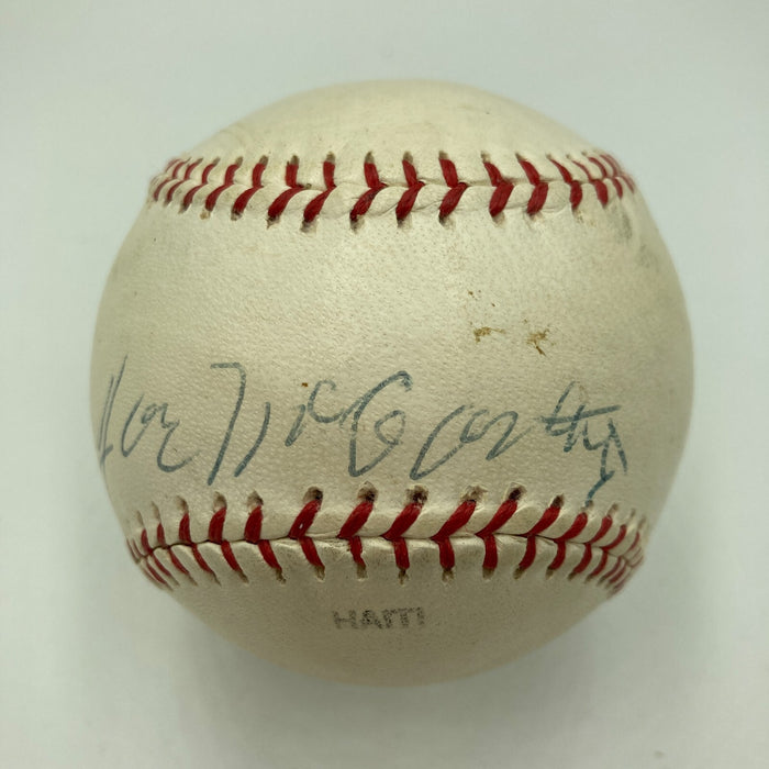 Joe McCarthy Single Signed Cooperstown Hall Of Fame Baseball PSA DNA COA