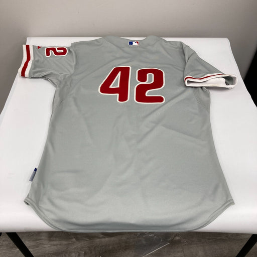 Larry Bowa 2015 Philadelphia Phillies Game Issued Jersey MLB Authentic Hologram